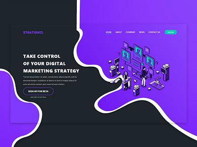 Stratigiko B2B SaaS - Website b2b website beta testers concept design marketing campaign marketing site marketing strategy saas saas design saas landing page saas website ui uidesign uiux ux web webdesign website builder website design websites