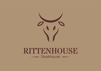 Logo steakhouse ai design illustration logo typography