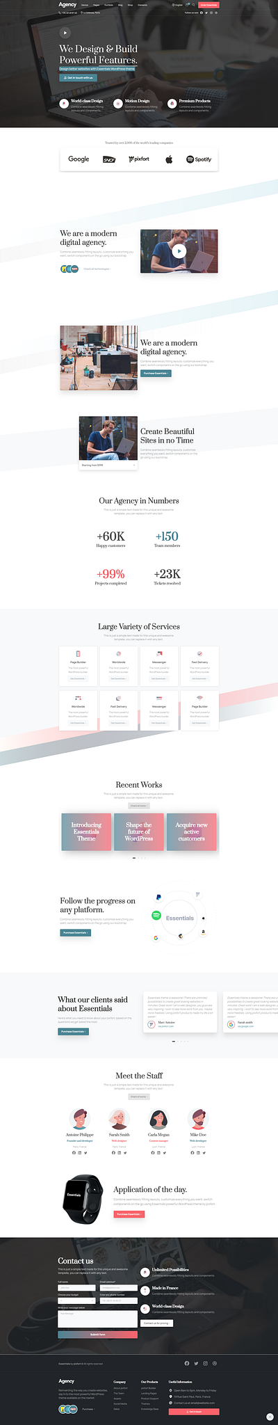 Design better websites with Essentials WordPress theme blog business theme theme design web design website wordpress wordpress theme