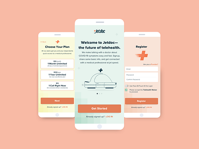 Telehealth App branding branding design graphic design jetsons logo logo design mobile app mobile app design mobile app development the jetsons