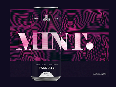 Mint. Beer Branding - Personal Project beer branding beer can beer label