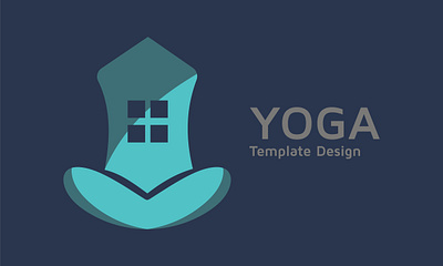 Real estate image, Yoga home vector design abstract company concept icon illustration initial modern sign symbol vector