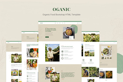 Oganic - Organic Food Bootstrap HTML Template blog business theme theme design web design website wordpress wordpress theme