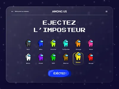 Daily UI #64 - Select User Type among us amongus colors daily 100 challenge daily ui design ui ui design web