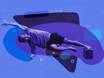 Conscious Movement & Playful Intention - Tune Up Fitness branding fitness illustration paper scan texture yoga