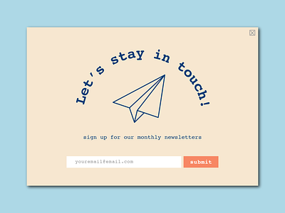 Subscribe 026 app button cute dailyui dailyuichallenge design email illustration illustrator minimal newsletter popup subscribe subscribe button ui web