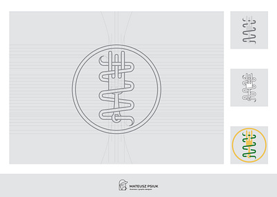 Dietetycznie u Nitki - Logomark on grid system branding design graphic design grid design grid layout grid logo grids gridsystem icon logo logomark logomarks mark marks vector