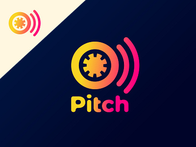 Streming Music Startup Pitch abstract logo app logo branding dailylogo dailylogochallenge flat logo logo design logo mark logodesign minimal pitch vector
