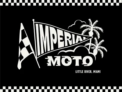 Imperial Moto Cafe badge branding cafe design graphic illustration lockup logo moto motorcycle race typography