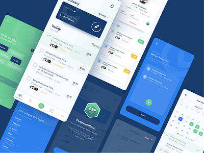 Tasks Management & Routine App design figma mobile app routines tasks manager ui ux