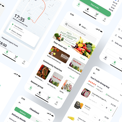 Community Group Buying app app design product design ui uiux ux