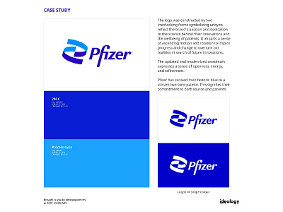 Case Study - Pfizer Rebranding art direction brand brand design brand identity branding casestudy design graphic design identity design logo logodesign rebranding visual identity