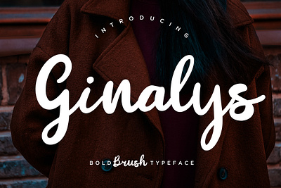 Ginalys Bold Brush branding brush calligraphy handwriting handwritten logo quotes script signature typography