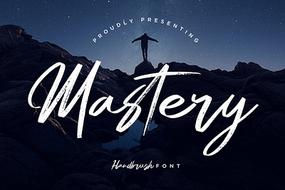 Mastery Hand Brush branding brush calligraphy handwriting handwritten logo quotes script signature typography