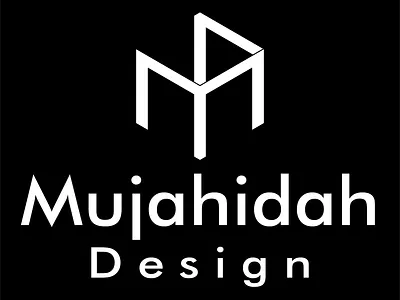 Mujahidah Design adobe adobe illustrator black white brand branding design design illustrator logo logodesign logos monocrome