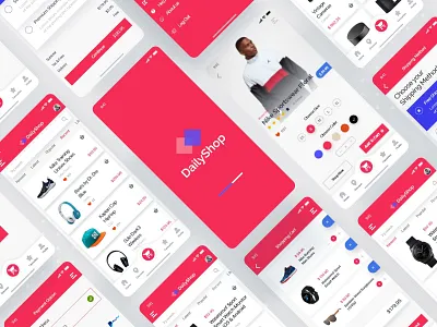 Dailyshop ecommerce app app concept dailyui design ecommerce illustration minimal typography ui ui ux ui design