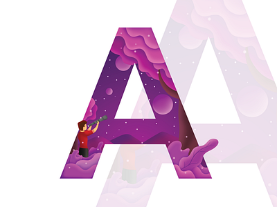 Astrophile adobe illustrator adobe photoshop artwork astrologer astrology astronaut design gradient graphic design illustration illustrator inspiration logo logo illustration planet purple purple gradient purple logo universe vector