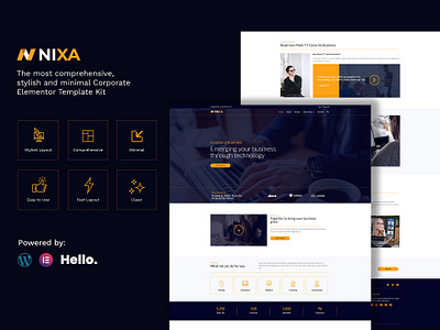 Nixa design flat landing page landing page design ui ux web web design web designer website