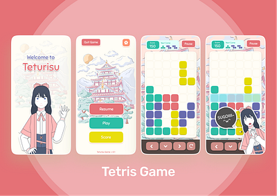 Teturisu - TETRIS MOBILE GAME gameui mobilegame tetris tetrisgame