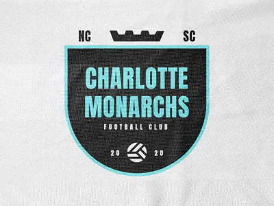Charlotte Monarchs Badge badge charlotte football football club kit soccer