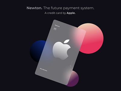 Glassmorphism apple creditcard figma uidesign