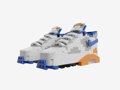 Air Max Month - Bricks Kicks Air Max 180 3d 3d modeling air max design lego nike sneakers