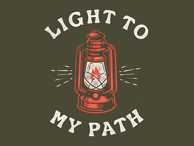 Lantern To My Path animation bible camping design fire gif hand drawn hiking illustration lantern logo motion national park outdoors print retro screen print scripture shirt vintage