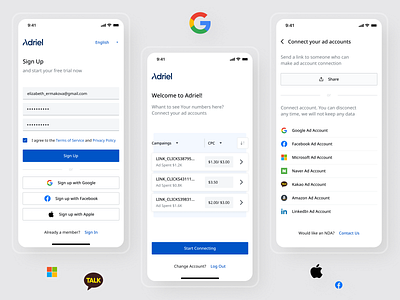 🤩 Adriel - Check & Manage Your Marketing Campaings app design cute interface ios ios app design mobile app simple ui uidesign ux