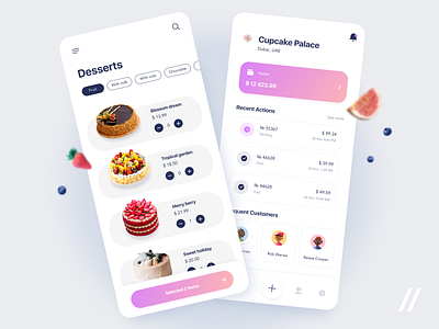 Cake Bakers App app baker bakery cake cakes delivery design desserts ecommerce food marketplace mobile mvp online order purrweb react native startup ui ux