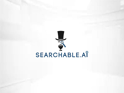 searchable.ai detektif logo logodesign