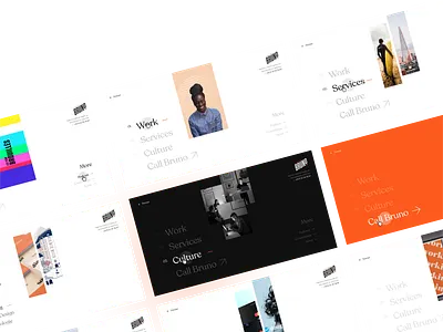 Bruno Menu agenceme animation branding bruno callbruno identity menu motion