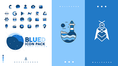 Blued Icon app design icon icon design icon set icons illustration mobile mobile app mobile app design vector