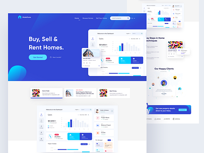 Buy, Sell, Rent Website Design admin agency buy dashboard design studio home house landingpage ofsapce rent sell web application website