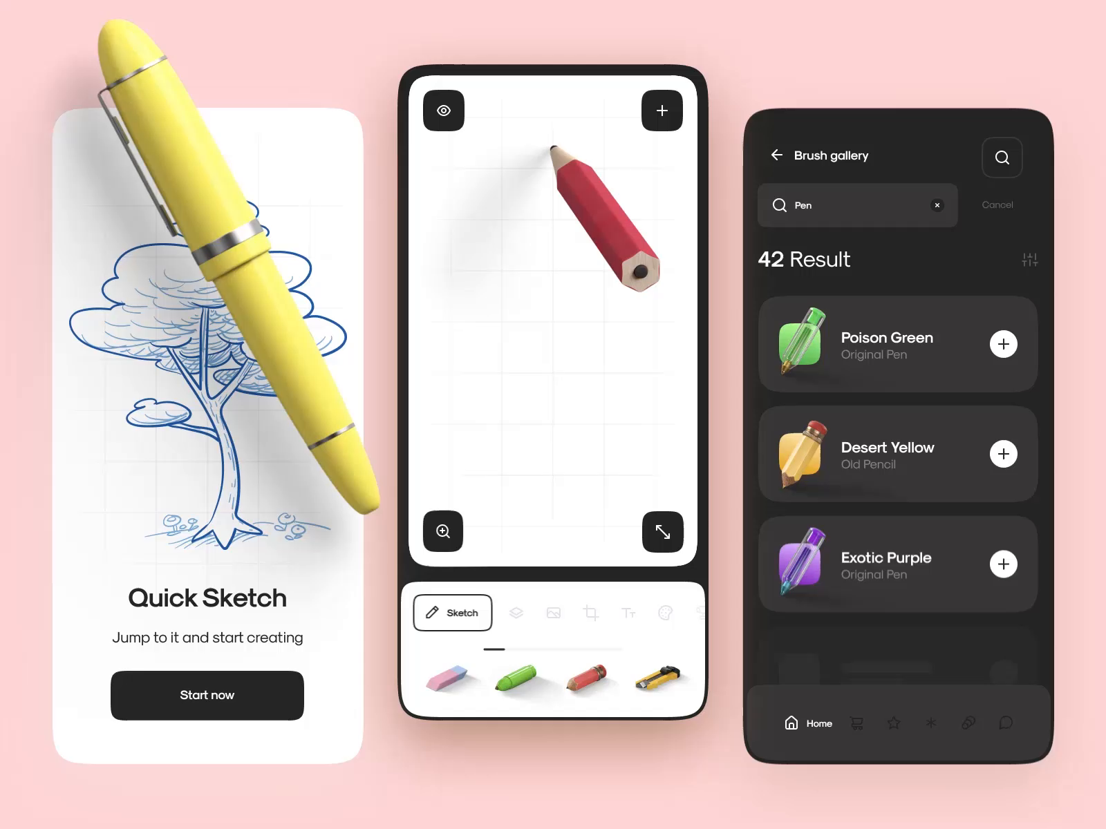 Example of Smart Sketch App Interaction