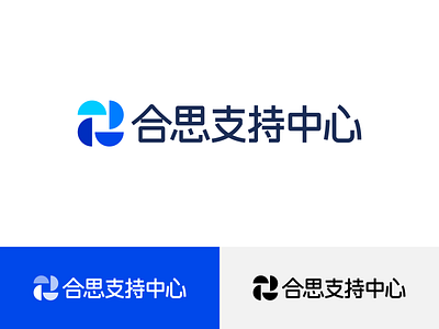 LOGO branding center design geometry icon illustration logo mouth support windmill 品牌 设计