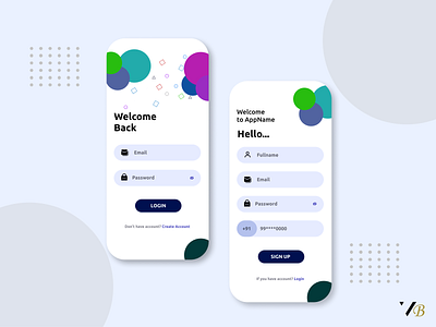 Login-Signup Screen adobe xd best logo design figma figma design login login form login page login ui logo logo design sign up signup signup ui signupform tranding trandy 2021 vivek bodarya xd xd design