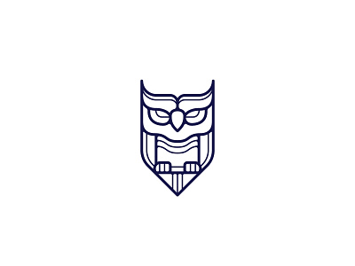 Shieldshaped owl branding heraldic heraldry icon logo logodesign logotype minimal owl owl logo shapes shield shieldshaped vector