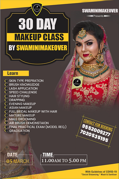 Makeup Class Poster branding