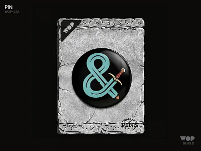 WOP 032 adobe badgedesign cool design illustration lettering logo pinbutton typography wallofpins