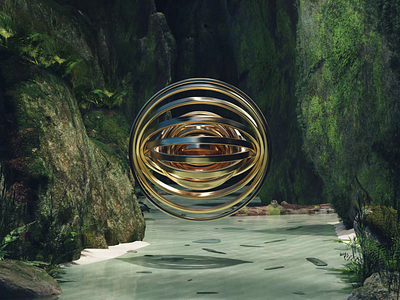 Unknown Entity – "CONCENTRIC" 3d 3d art 3d artist 3d motion animation animator c4d cinema 4d landscape looping motion motion design nature satisfying