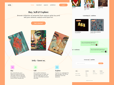 artly design typeface typogaphy ui