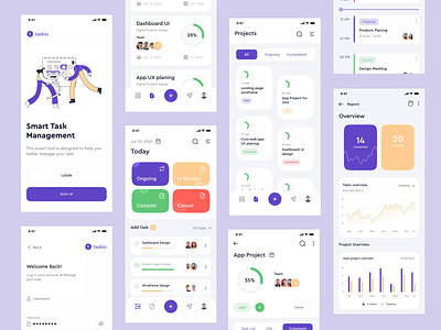 Task Management App app ui management management app management system mobile app mobile app design mobile ui project project management projects task task list task management task manager tasks top ux ui designer ui trend ui trends