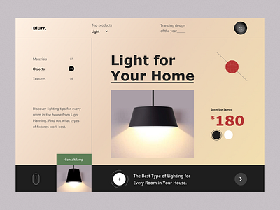 Lamp Web Header desktop desktop app desktop application desktop design dribbble best shot eco header header design header exploration headers lamp natural orix popular sajon web web design webdesign website website design