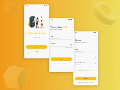 onboarding, signup, login page app design design login page minimal mockup onboarding ui signup uidesign