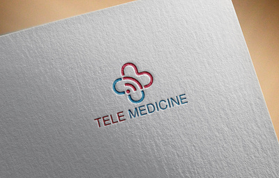 Tele Medicine Logo art branding design flat graphic design illustrator logo logodesign minimal vector