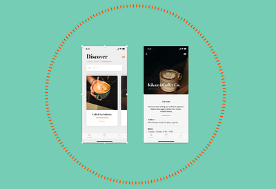 Coffe Shop Discover App africa app coffe shop coffee design ios ios app design ios design mockup ui ux