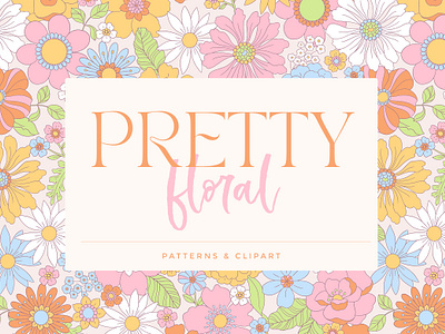 Pretty Floral Patterns & Clipart