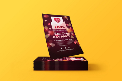 Valentine's Day Flyert brochure brochure design brochure template festival flyer flyer design flyer template graphic design happy valentines day magazine party flyer poster templates valentine day valentine day flyer valentine poster