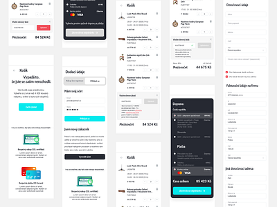 KARE - redesign (cart) black blue card checkout design floating grid icons illustraion mobile redesign shopping ui ui ux webdesign white