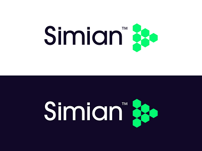 Simian, saas video sharing platform logo design app collaboration collaborative digital content entertainment logo logo design logomark media multimedia platform play present review saas share sharing software tool video content